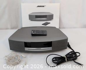 MaxSold Auction: Bose Wave Music System Compact Tabletop Music System, Gray/Silver - Ottawa (Ontario, Canada) PARTNER MANAGED Downsizing Online Auction - Fallowfield Road