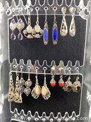 MaxSold Auction: Sterling Silver Dangle Earrings with Mother-of-Pearl & Marcasite - Ottawa (Ontario, Canada) PARTNER MANAGED Downsizing Online Auction - Fallowfield Road