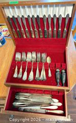 MaxSold Auction: Silver Plate Flatware and salt & pepper set - Kingston (Ontario, Canada) SELLER MANAGED Downsizing Online Auction -  Roosevelt Drive