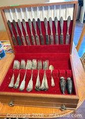 MaxSold Auction: Silver Plate Flatware and salt & pepper set - Kingston (Ontario, Canada) SELLER MANAGED Downsizing Online Auction -  Roosevelt Drive
