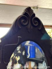 MaxSold Auction: Wood Hall Tree Entryway Bench with Mirror & Storage, Dark Brown - Kingston (Ontario, Canada) SELLER MANAGED Downsizing Online Auction -  Roosevelt Drive