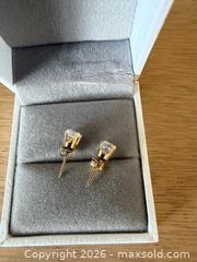 MaxSold Auction: 10k Gold solitaire earrings  - Russell (Ontario, Canada) SELLER MANAGED Downsizing Online Auction -  Moonlight Drive