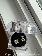 MaxSold Auction: 14K gold light green crystal earrings  - Russell (Ontario, Canada) SELLER MANAGED Downsizing Online Auction -  Moonlight Drive