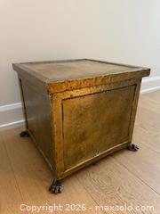 MaxSold Auction: Rare Antique Brass Footed Coal Box  - Russell (Ontario, Canada) SELLER MANAGED Downsizing Online Auction -  Moonlight Drive