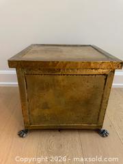 MaxSold Auction: Rare Antique Brass Footed Coal Box  - Russell (Ontario, Canada) SELLER MANAGED Downsizing Online Auction -  Moonlight Drive
