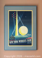 MaxSold Auction: 1939 New York World’s Fair Vintage Travel Poster by Joseph Binder Print - East York (Ontario, Canada) PARTNER MANAGED Estate Sale Online Auction -  Forest Hill