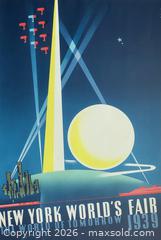 MaxSold Auction: 1939 New York World’s Fair Vintage Travel Poster by Joseph Binder Print - East York (Ontario, Canada) PARTNER MANAGED Estate Sale Online Auction -  Forest Hill