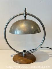 MaxSold Auction: Antique Art Deco Chrome + Walnut Table Lamp  - East York (Ontario, Canada) PARTNER MANAGED Estate Sale Online Auction -  Forest Hill
