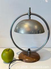 MaxSold Auction: Antique Art Deco Chrome + Walnut Table Lamp  - East York (Ontario, Canada) PARTNER MANAGED Estate Sale Online Auction -  Forest Hill