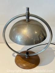 MaxSold Auction: Antique Art Deco Chrome + Walnut Table Lamp  - East York (Ontario, Canada) PARTNER MANAGED Estate Sale Online Auction -  Forest Hill