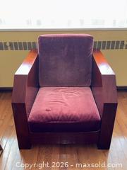 MaxSold Auction: Art Deco Mahogany + Mohair Club Chair 1 of 2  - East York (Ontario, Canada) PARTNER MANAGED Estate Sale Online Auction -  Forest Hill