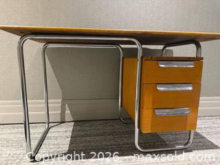 MaxSold Auction: Bauhaus Style Tubular Steel Office Desk - East York (Ontario, Canada) PARTNER MANAGED Estate Sale Online Auction -  Forest Hill