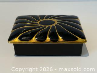 MaxSold Auction: Carlton Ware Black + Gold Ceramic Trinket Box - East York (Ontario, Canada) PARTNER MANAGED Estate Sale Online Auction -  Forest Hill