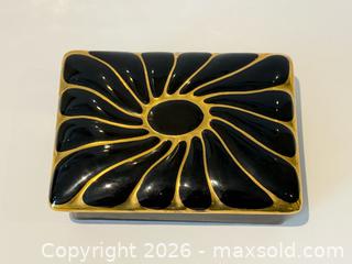 MaxSold Auction: Carlton Ware Black + Gold Ceramic Trinket Box - East York (Ontario, Canada) PARTNER MANAGED Estate Sale Online Auction -  Forest Hill