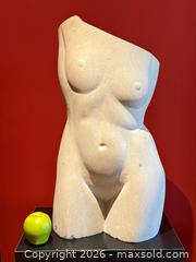 MaxSold Auction: Carved Stone Nude Torso Sculpture  - East York (Ontario, Canada) PARTNER MANAGED Estate Sale Online Auction -  Forest Hill