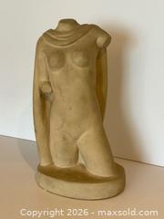 MaxSold Auction: Signed Female Nude Torso Sculpture  - East York (Ontario, Canada) PARTNER MANAGED Estate Sale Online Auction -  Forest Hill