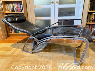 MaxSold Auction: Vintage 80’s Ferdinand Porsche Black Leather Reclining Lounge Chair  - East York (Ontario, Canada) PARTNER MANAGED Estate Sale Online Auction -  Forest Hill