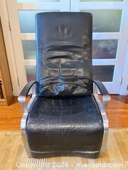 MaxSold Auction: Vintage 80’s Ferdinand Porsche Black Leather Reclining Lounge Chair  - East York (Ontario, Canada) PARTNER MANAGED Estate Sale Online Auction -  Forest Hill