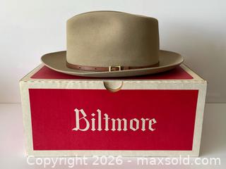 MaxSold Auction: Vintage Cavanagh Felt Fedora Hat in Tan with Leather Buckle Band - East York (Ontario, Canada) PARTNER MANAGED Estate Sale Online Auction -  Forest Hill