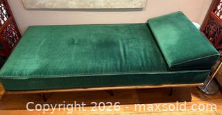 MaxSold Auction: Vintage MCM Style IKEA Emerald Green Daybed with Chrome Legs  - East York (Ontario, Canada) PARTNER MANAGED Estate Sale Online Auction -  Forest Hill