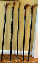 MaxSold Auction: Vintage Wooden Walking Stick Cane Lot (x5) - East York (Ontario, Canada) PARTNER MANAGED Estate Sale Online Auction -  Forest Hill