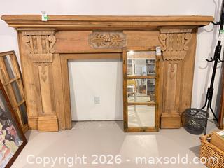 MaxSold Auction: Solid Wood Classical/Corinthian Mantel Surround D - Mississauga (Ontario, Canada) Moving Online Auction - Pond Street