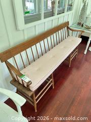 MaxSold Auction: Wood Farmhouse Windsor Spindle-back Bench D - Mississauga (Ontario, Canada) Moving Online Auction - Pond Street