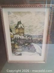 MaxSold Auction: "Quebec from the Citadel" by Nicholas Hornyansky (Hungarian-Canadian, 1896–1965) - Toronto (Ontario, Canada) SELLER MANAGED Downsizing Online Auction - Nipigon Avenue