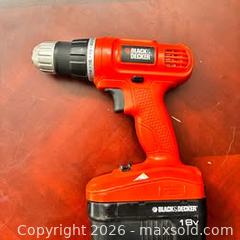 MaxSold Auction: Black & Decker 18V Cordless Drill/Driver Keyless Chuck - Essa (Ontario, Canada) SELLER MANAGED Reseller Online Auction - Stonemount Crescent