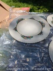 MaxSold Auction: Service for 12. Lenox Porcelain Floral Dinnerware Set with Gold Trim - Pennington (New Jersey, USA) PARTNER MANAGED Downsizing Online Auction - Washington Crossing Pennington Road