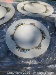 MaxSold Auction: Service for 12. Lenox Porcelain Floral Dinnerware Set with Gold Trim - Pennington (New Jersey, USA) PARTNER MANAGED Downsizing Online Auction - Washington Crossing Pennington Road