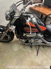 MaxSold Auction: 1999 Honda Magna V-Twin Cruiser, Black/Red/Chrome - East Brunswick (New Jersey, USA) SELLER MANAGED Reseller Online Auction - Tices Lane
