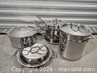 MaxSold Auction: All-Clad Stainless Steel Cookware Set, 7+ Pieces - Cypress (Texas, USA) PARTNER MANAGED Downsizing Online Auction - Woodworth Drive