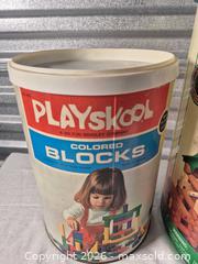 MaxSold Auction: Vintage Playskool & Lincoln Logs Building Set - Cypress (Texas, USA) PARTNER MANAGED Downsizing Online Auction - Woodworth Drive