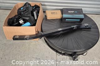 MaxSold Auction: Virtual Reality Treadmill: KAT VR Omnidirectional Treadmill with VR Shoes & Frame Parts - Cypress (Texas, USA) PARTNER MANAGED Downsizing Online Auction - Woodworth Drive