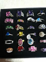 MaxSold Auction: (NEW) Lot of 36 925 Sterling Silver Rings - Mixed Styles & Colors - Clearview (Newlowell) (Ontario, Canada) SELLER MANAGED Reseller Online Auction - County Road 10
