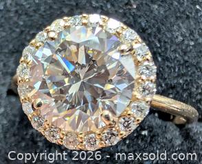 MaxSold Auction: 10k(1.7g), lab diamond (2.6+0.18ct)ring, size 6 - Toronto (Ontario, Canada) PARTNER MANAGED Downsizing Online Auction - Yonge Street