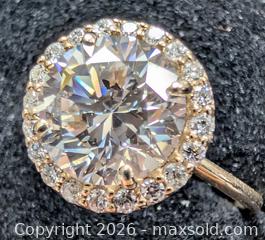 MaxSold Auction: 10k(1.7g), lab diamond (2.6+0.18ct)ring, size 6 - Toronto (Ontario, Canada) PARTNER MANAGED Downsizing Online Auction - Yonge Street