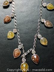 MaxSold Auction: 10K(5.66g),  NATURAL COLOR DIAMOND (11.4ct) NECKLACE 18" - Toronto (Ontario, Canada) PARTNER MANAGED Downsizing Online Auction - Yonge Street
