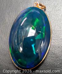 MaxSold Auction: 10k(5.85g), natural opal (27.2ct) pendant - Toronto (Ontario, Canada) PARTNER MANAGED Downsizing Online Auction - Yonge Street