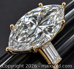 MaxSold Auction: 10k(7.1g), IGI lab diamond 12.05ct+0.7ct F VS2ring, size 5.75 - Toronto (Ontario, Canada) PARTNER MANAGED Downsizing Online Auction - Yonge Street