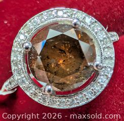 MaxSold Auction: 14k(3.69g), natural diamond (3ct), diamond (0.2ct)ring, size 6.5 - Toronto (Ontario, Canada) PARTNER MANAGED Downsizing Online Auction - Yonge Street