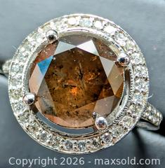 MaxSold Auction: 14k(3.69g), natural diamond (3ct), diamond (0.2ct)ring, size 6.5 - Toronto (Ontario, Canada) PARTNER MANAGED Downsizing Online Auction - Yonge Street