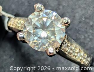 MaxSold Auction: 14k(4.02g), natural diamond (1.01+0.12ct)ring, size 6.5 - Toronto (Ontario, Canada) PARTNER MANAGED Downsizing Online Auction - Yonge Street