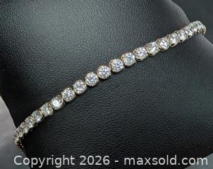 MaxSold Auction: 14k(4.55g), lab diamond (4ct)bracelet 7" - Toronto (Ontario, Canada) PARTNER MANAGED Downsizing Online Auction - Yonge Street
