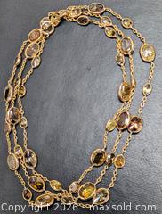 MaxSold Auction: 14k(4.71g), natural diamond (10.11ct)necklace 19" - Toronto (Ontario, Canada) PARTNER MANAGED Downsizing Online Auction - Yonge Street