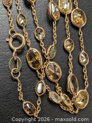 MaxSold Auction: 14k(4.71g), natural diamond (10.11ct)necklace 19" - Toronto (Ontario, Canada) PARTNER MANAGED Downsizing Online Auction - Yonge Street