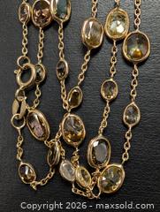 MaxSold Auction: 14k(4.71g), natural diamond (10.11ct)necklace 19" - Toronto (Ontario, Canada) PARTNER MANAGED Downsizing Online Auction - Yonge Street