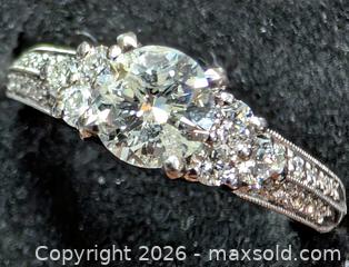 MaxSold Auction: 14k(4.9g), natural diamond (0.7+0.5ct)ring, size 6.5 - Toronto (Ontario, Canada) PARTNER MANAGED Downsizing Online Auction - Yonge Street