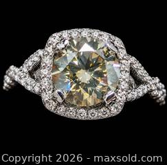 MaxSold Auction:  14k(5.12g), natural diamond (2.35ct), diamond (0.5ct)ring, size 6.25 - Toronto (Ontario, Canada) PARTNER MANAGED Downsizing Online Auction - Yonge Street